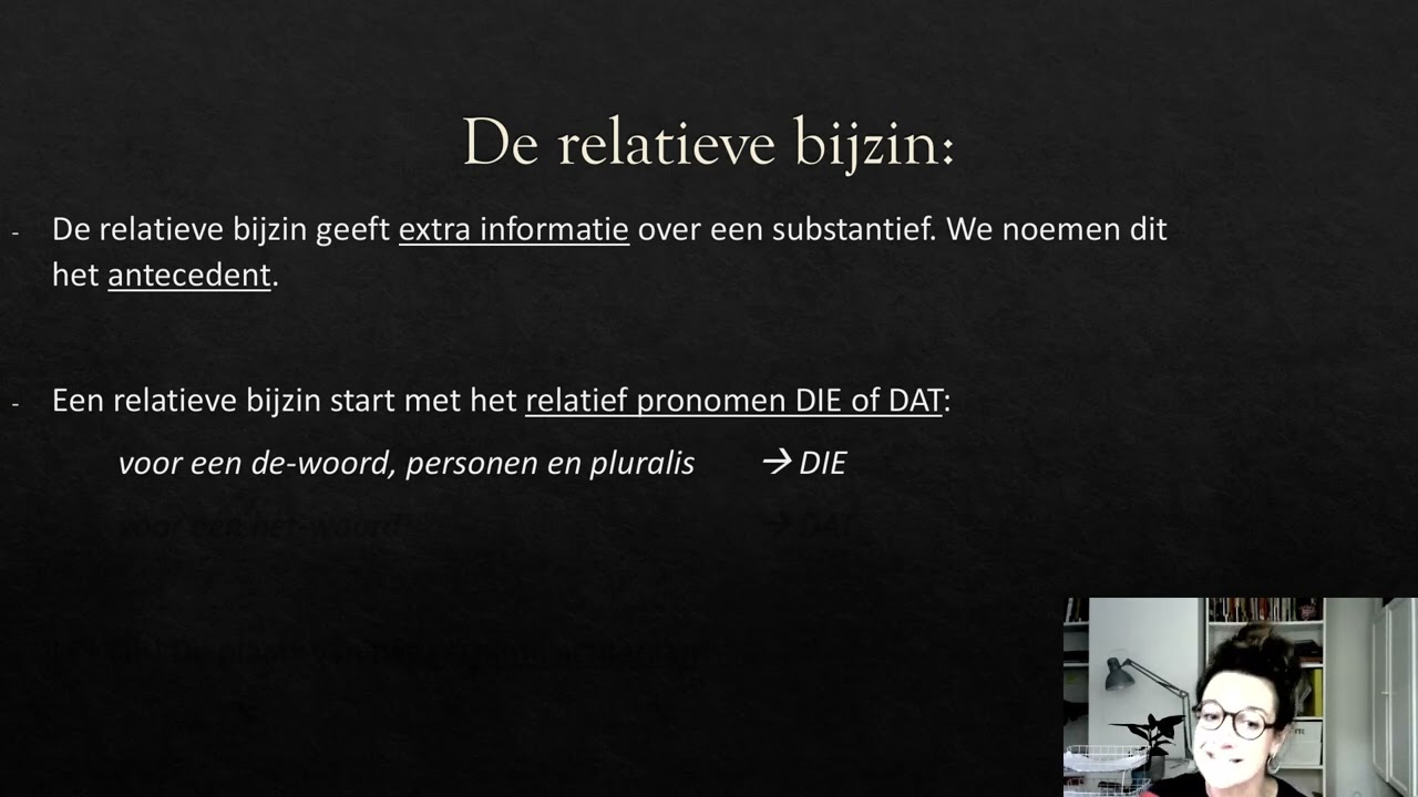 De relatieve bijzin