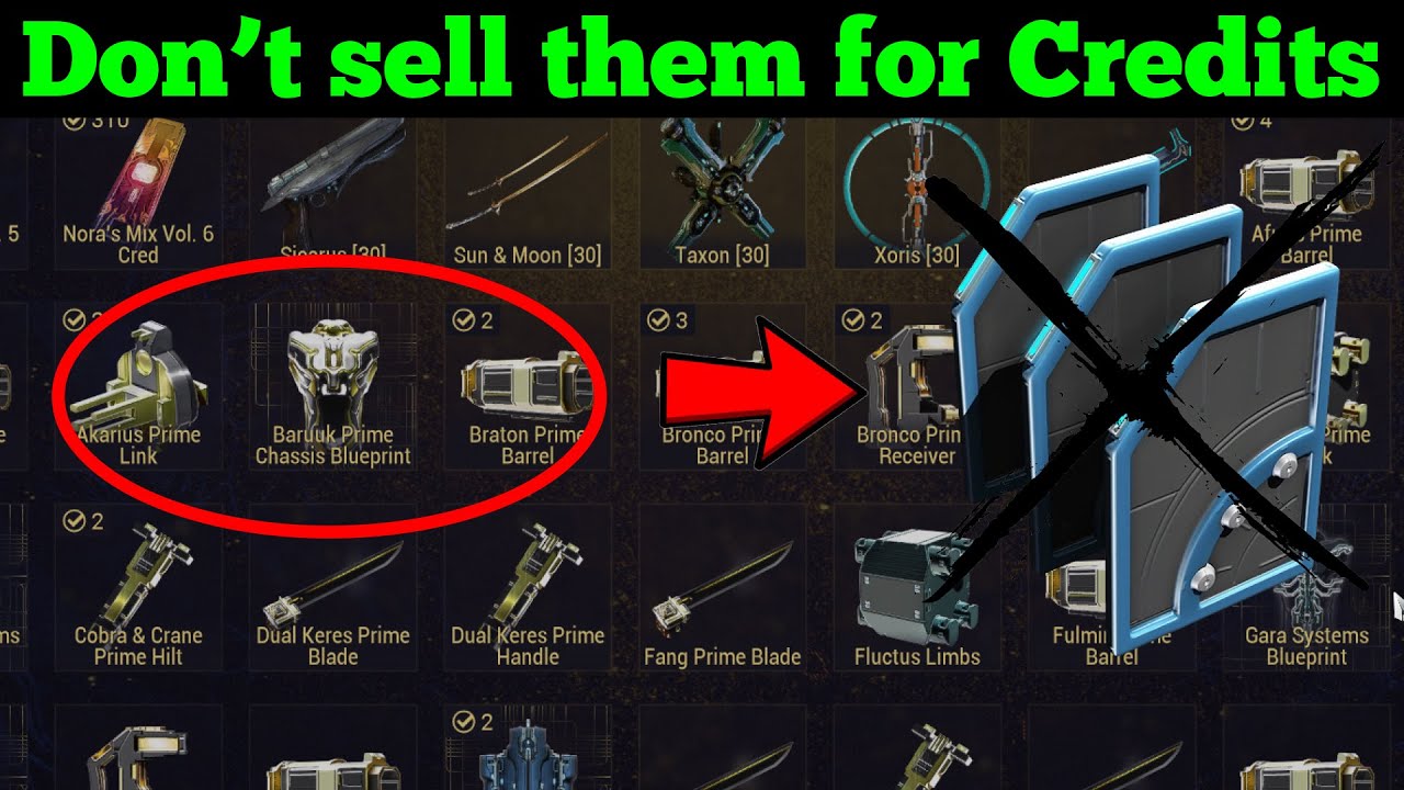 WARFRAME: Jak sprzedawać przedmioty Prime za dukaty?