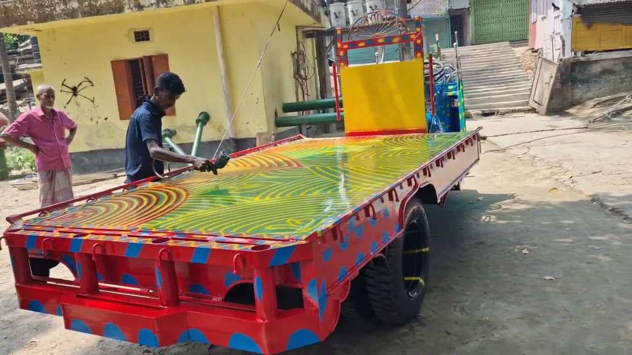 এ বছরের আট নম্বর গিয়ার গাড়ির রং য়ের কাজ চলছে