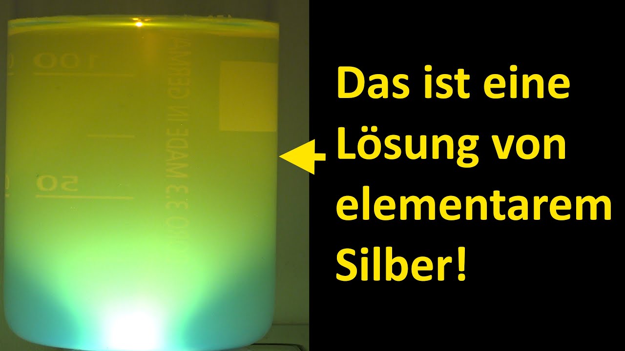 Darstellung und Eigenschaften eines Silberkolloids
