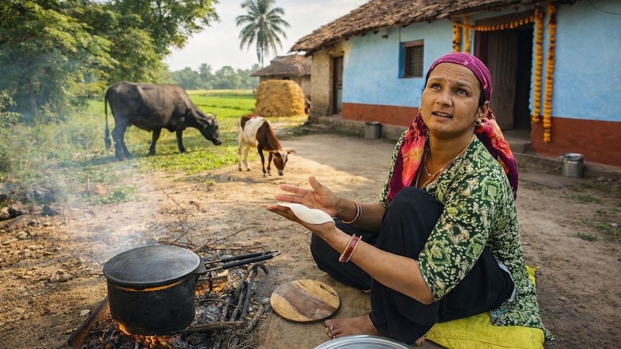 Cooking Chapati In Village 😇
