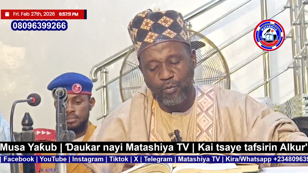 #Ramadan10 Kai tsaye tafsirin Alƙur'ani mai girma tare da Sheiƙ Yaƙub Musa Yaƙub