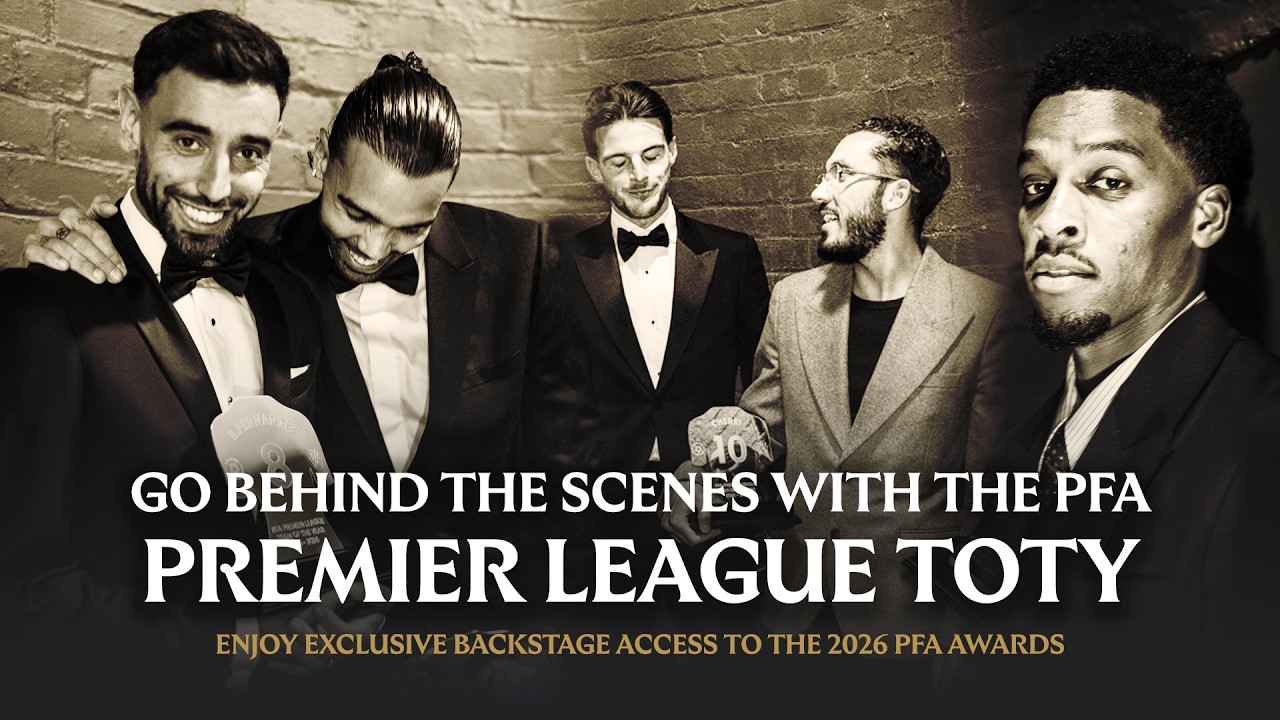 ФЕРНАНДЕШ, РАЙС, ШЕРКИ 🎥 | За кулисами церемонии PFA Awards с символической сборной АПЛ 🏆