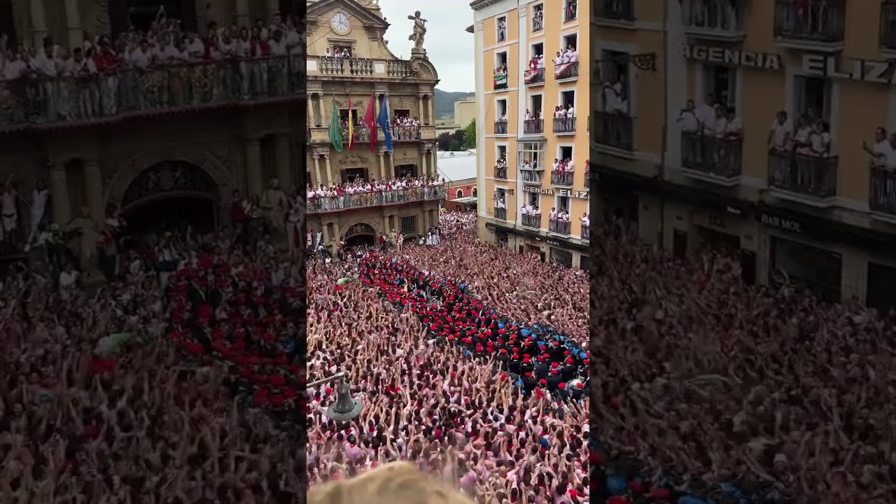 Would You Dare? 🐂 San Fermin Bull Run 2025 Experience! #viralvideo #sanfermin #pamplona #spain