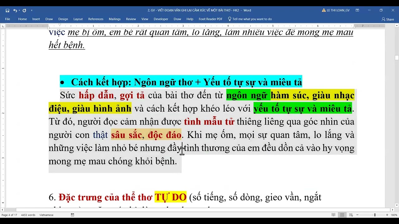 V6 hướng dẫn viết đoạn văn ghi lại cảm xúc về một bài thơ