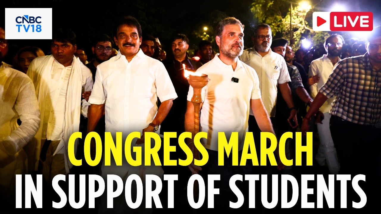 Delhi Protest LIVE: Rahul Gandhi, Priyanka Gandhi Congress Protest March To Gandhi Smriti | NEET