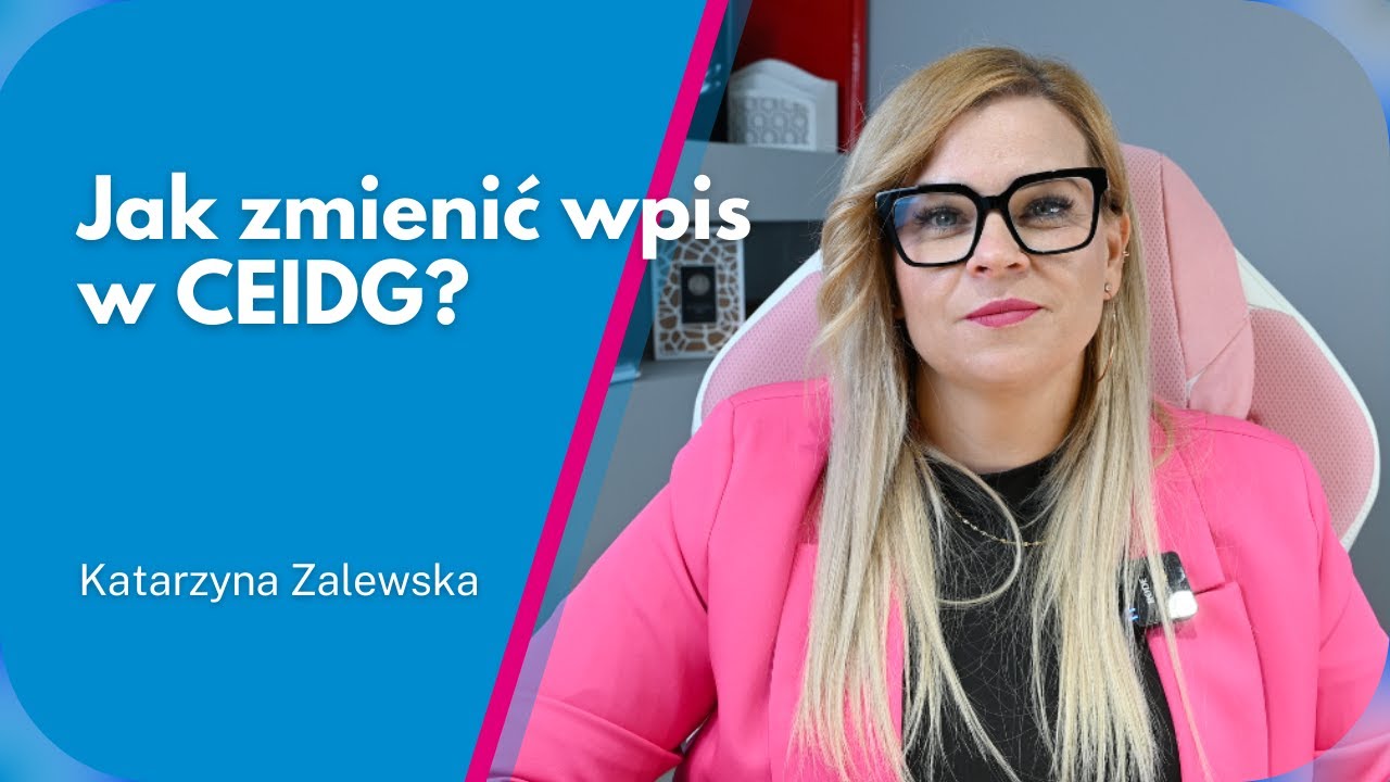 JAK ZMIENIĆ WPIS W CEIDG? - zmiana kodów PKD