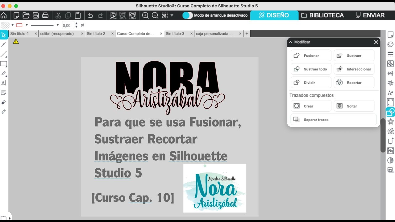 Para que se usa Fusionar, Sustraer y Recortar Imágenes en Silhouette Studio 5 [Curso Cap. 10].