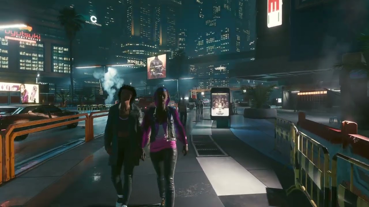 💛 15min Cyberpunk walk 💛 Kiwi's apt to The Afterlife 💛