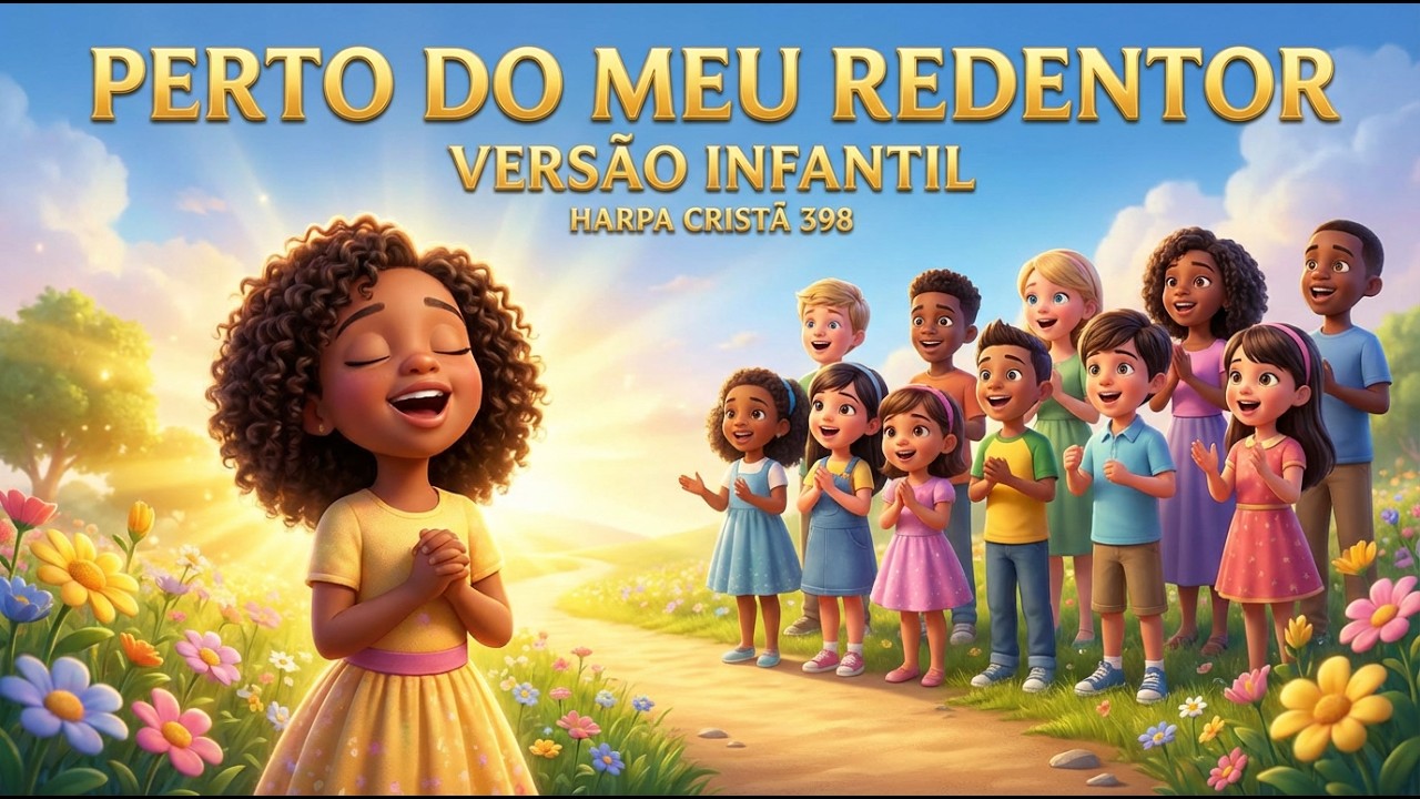HARPA CRISTÃ 398 🎶 Perto do Meu Redentor (VERSÃO INFANTIL) 👧🧒