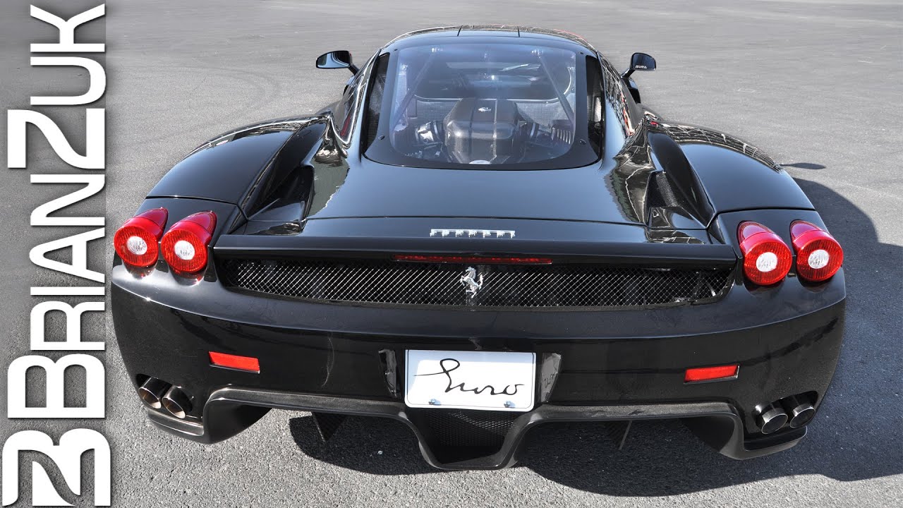 Black Ferrari Enzo with Tubi Exhaust
