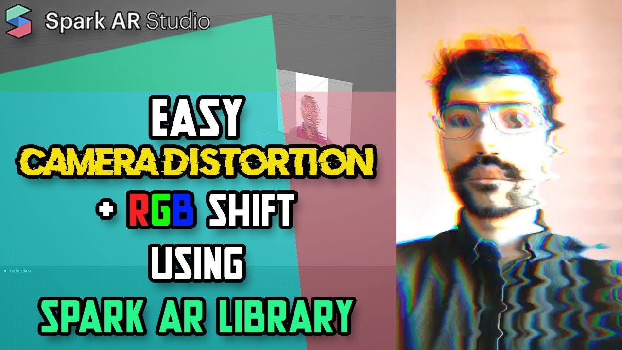 Как сделать эффект глюка в Spark AR Studio | искажение камеры