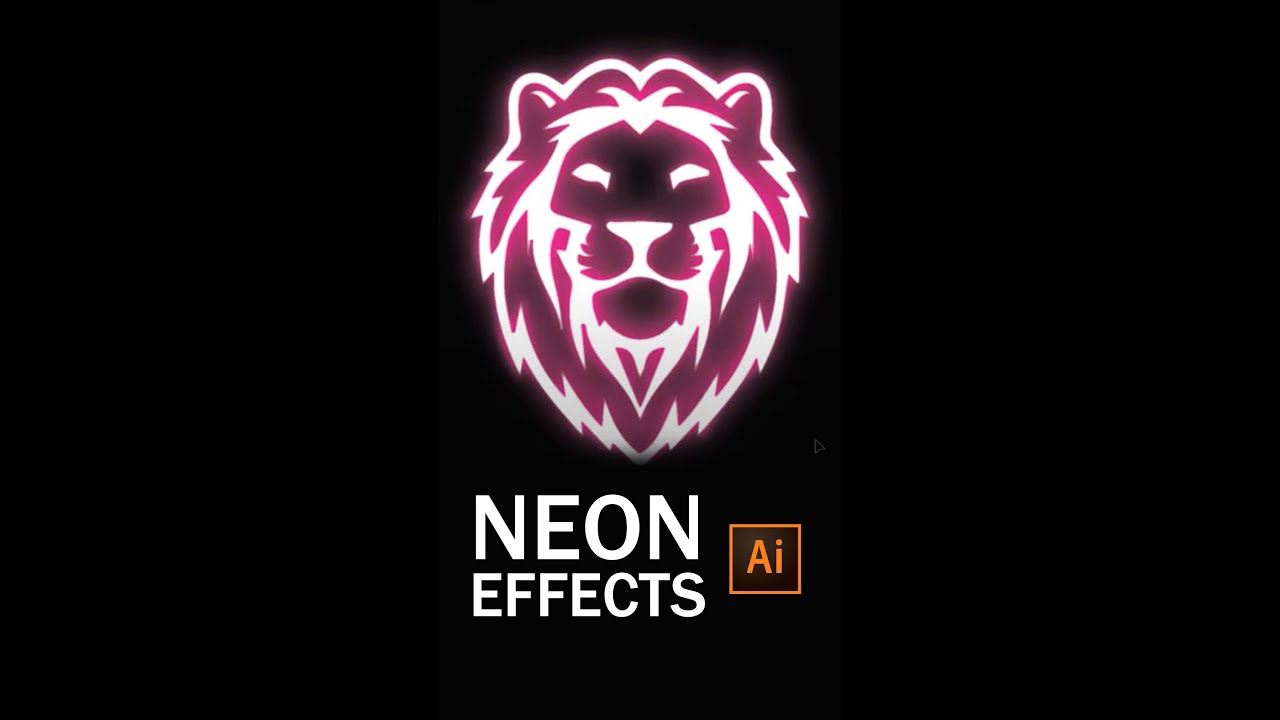 Neon Effects in Illustrator | Light effect #neoneffects #shorts #neonlighteffect