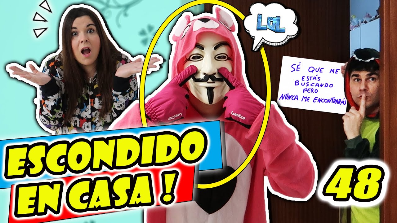 ESCONDITE ÉPICO EN CASA !!! 😱 El HACKER nos atrapa NO PODEMOS SALIR DE CASA - El hombre misterioso