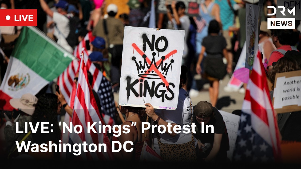 LIVE: &lsquo;No Kings&rsquo; Demonstrators March In U.S. Capital | DRM News | AC1F