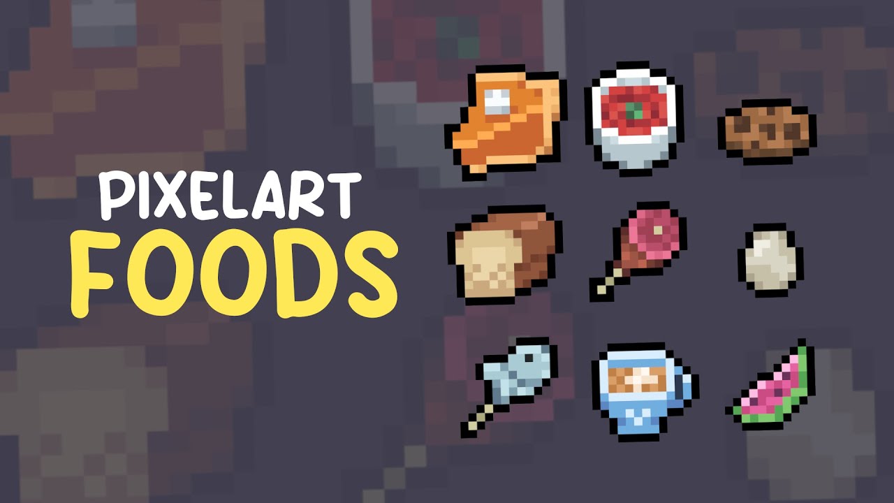 RPG Pixelart Foods Tutorial - Tutorial (FULL RE-UPLOAD)