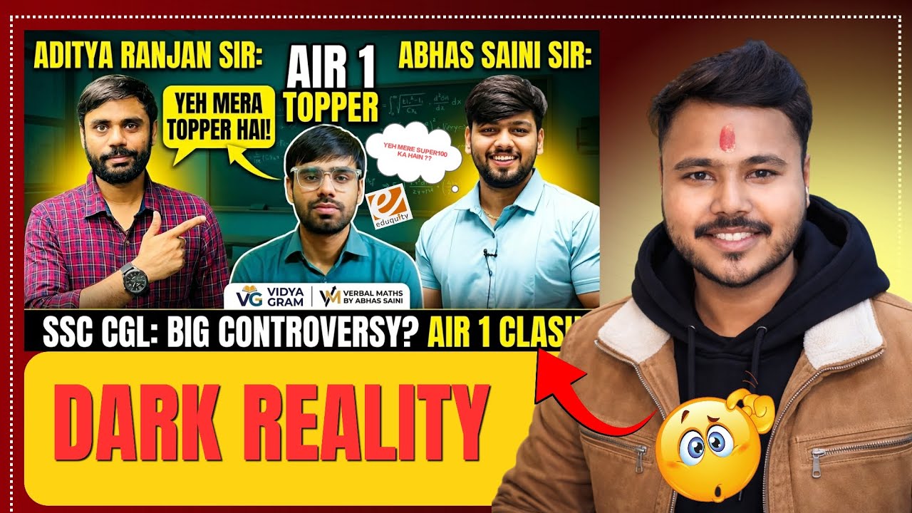 SSC CGL 2025 AIR 1 KISSE PADHA HAIN ?? @AdityaRanjanTalks Vs @AbhasSaini  🤔🤫 ! 