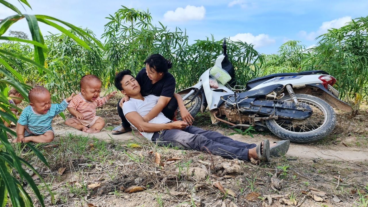 Unfortunately, the husband fell off his bicycle - mother and child were extremely hurt
