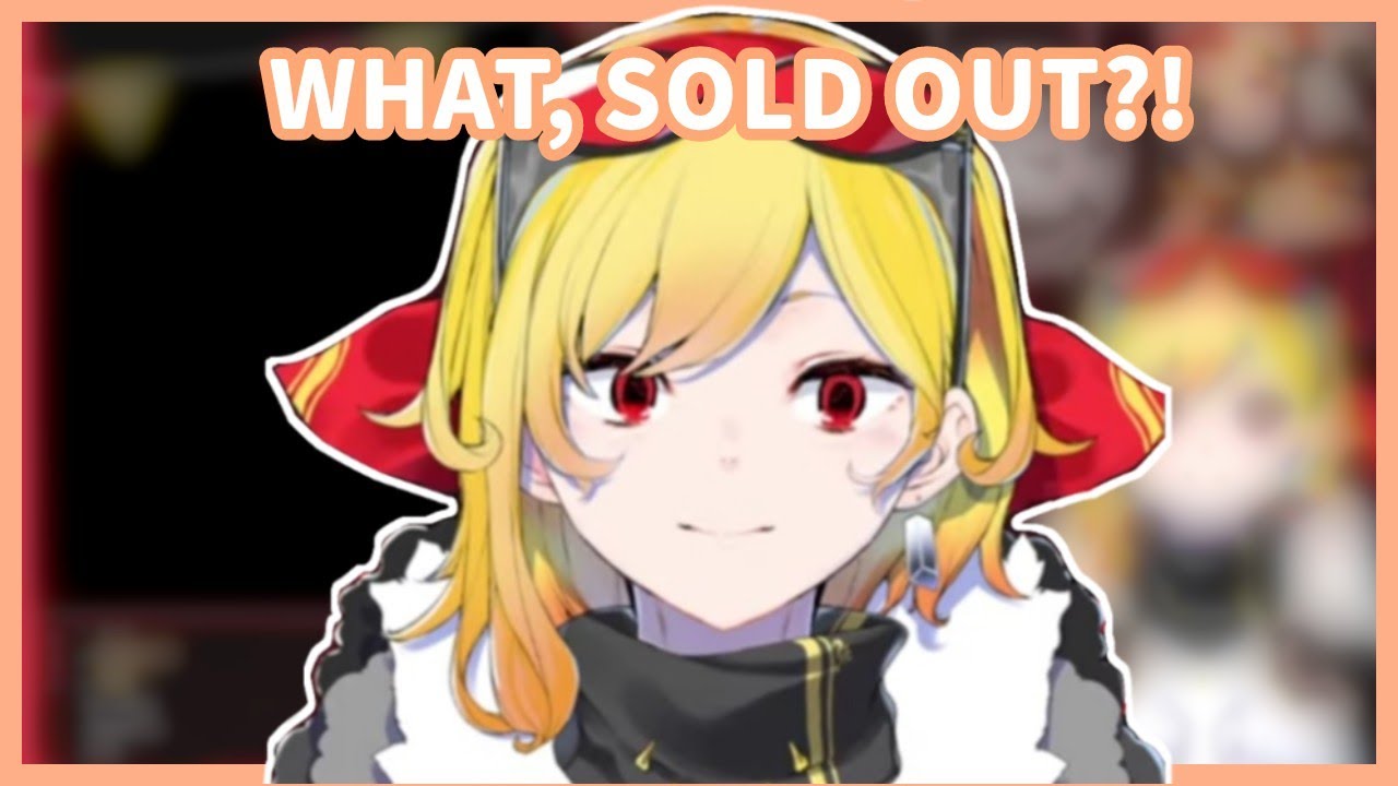 Kaela ketika merchandisenya langsung sold out