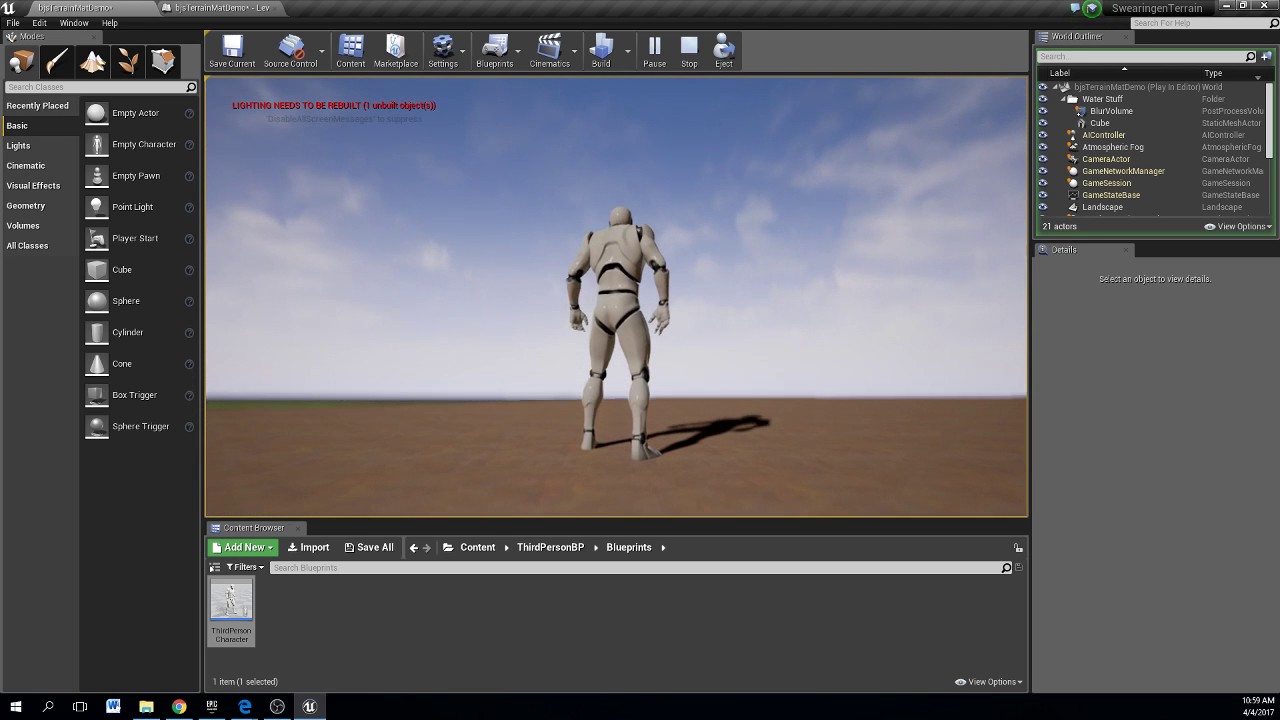 How to add a third person character