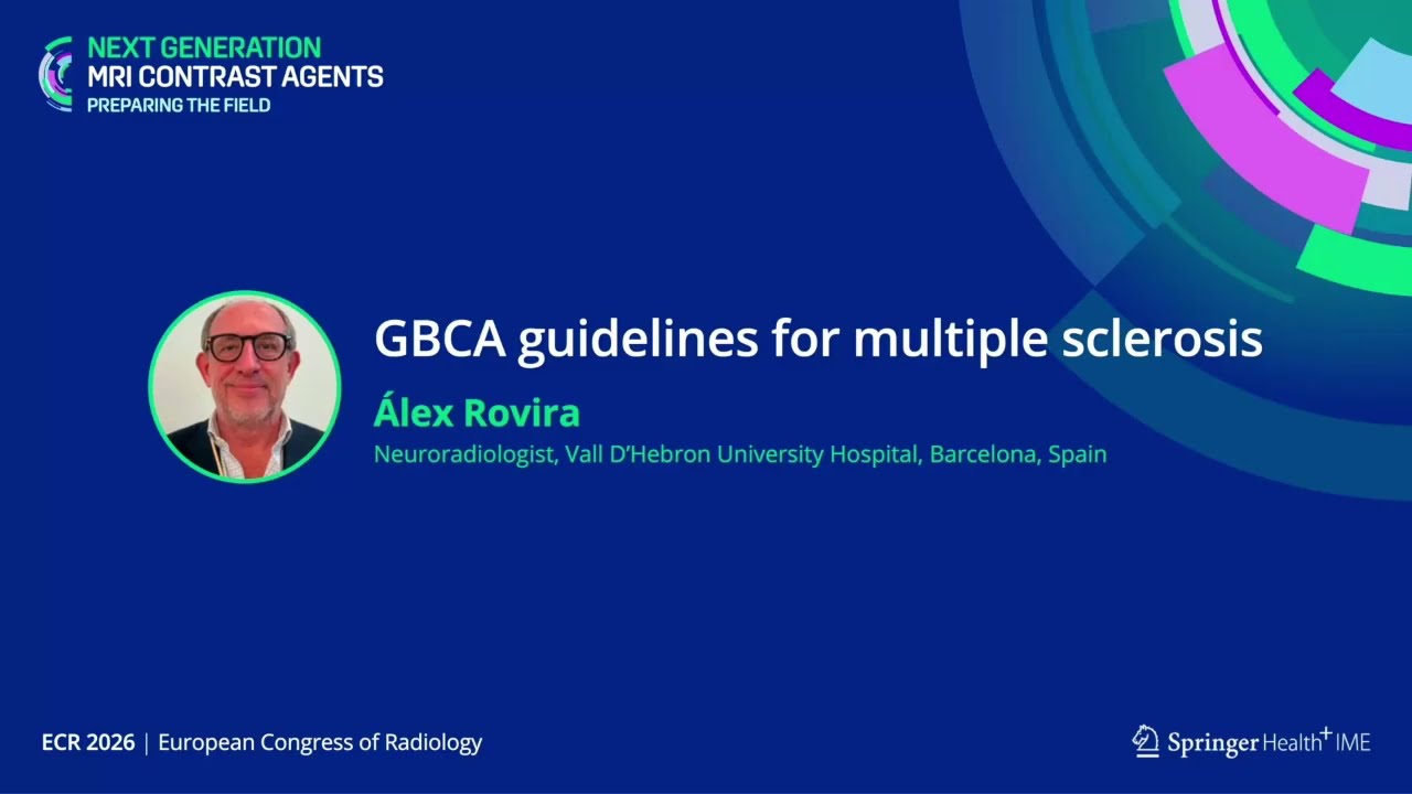 GBCA guidelines for multiple sclerosis - Dr Àlex Rovira