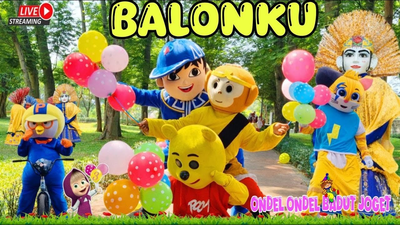 ONDEL ONDEL BADUT BARONGSAI  - LAGU TERPOPULER BALONKU ADA LIMA 🎈 MEDLEY SATU SATU AKU SAYANG IBU
