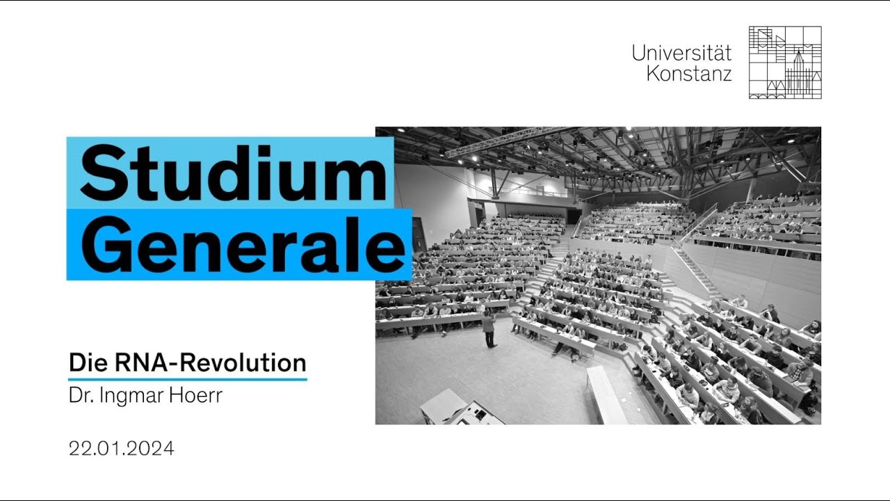 „Die RNA-Revolution“ – Dr. Ingmar Hoerr (CureVac AG, Tübingen)