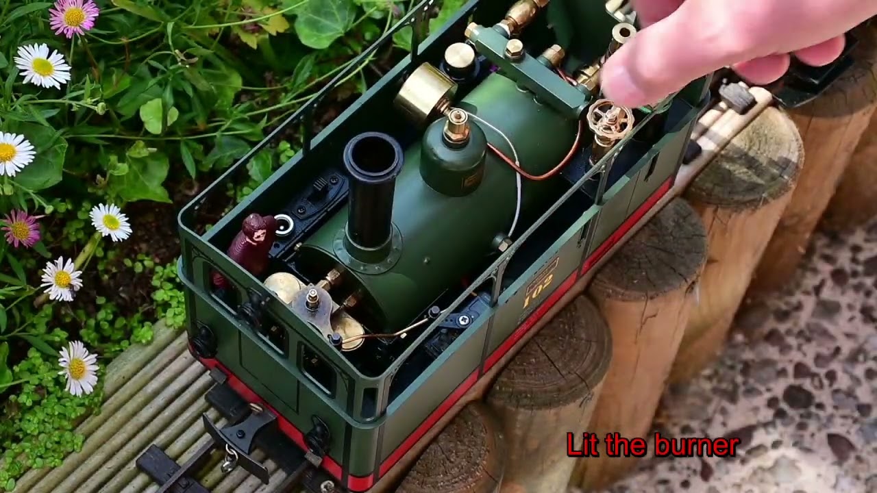 Fitting a heat shield to protect the cylinders on a Regner tram 102 