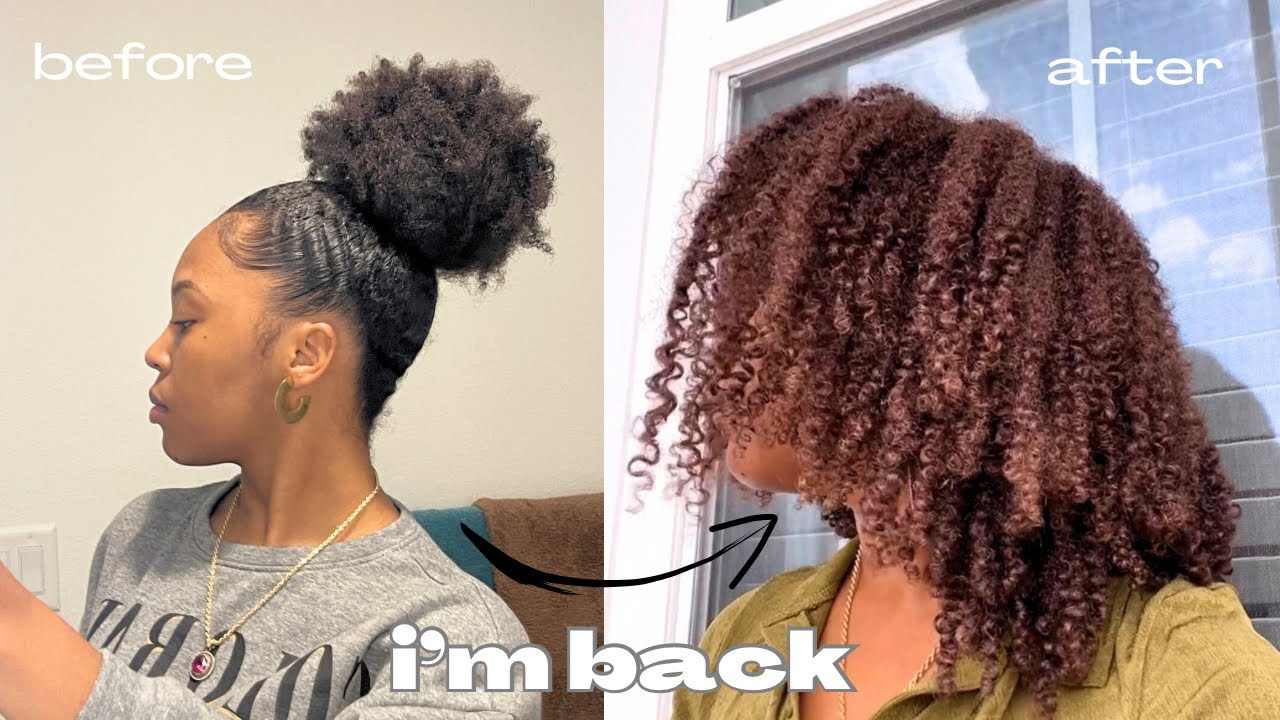 Dying my natural curly hair at home | from black to brown | *NO BLEACH*  ft. Textures & Tones
