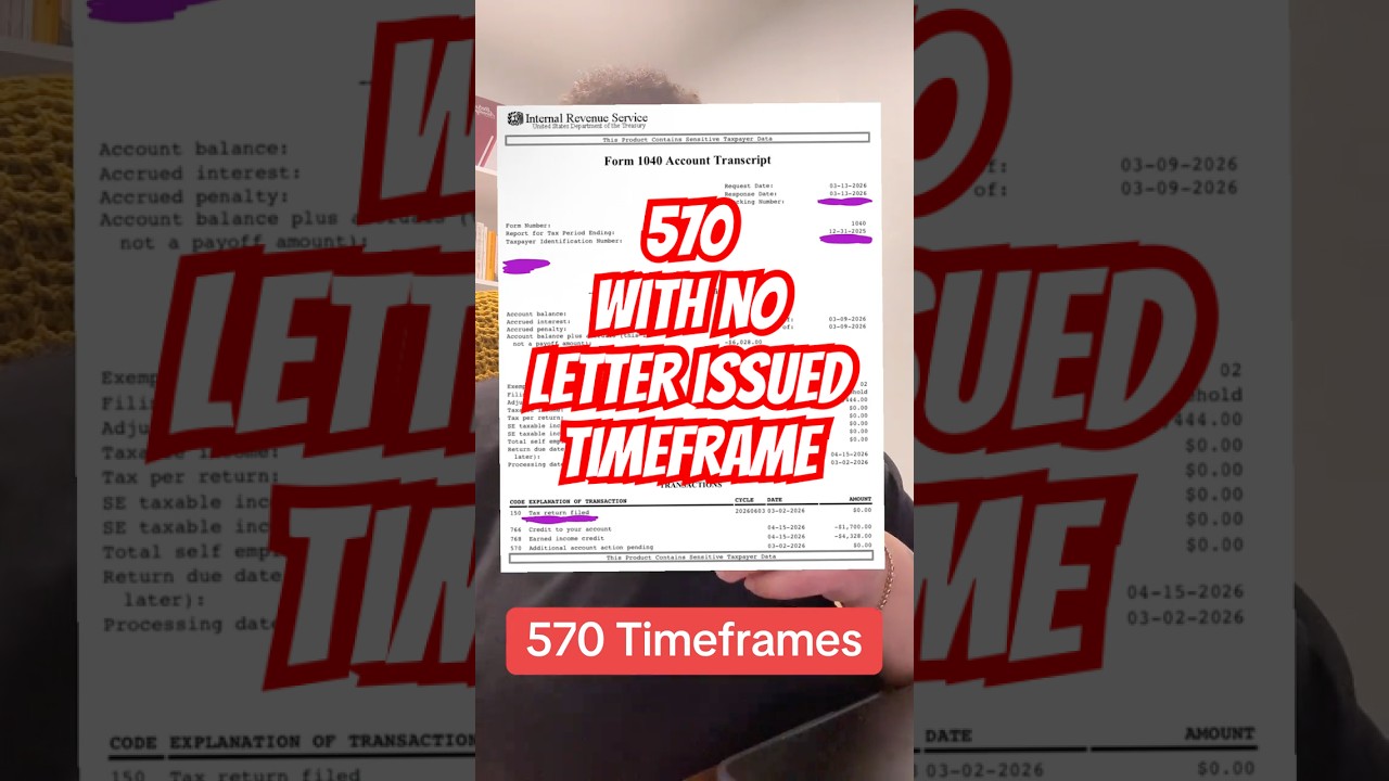 570 with NO LETTER Issued Timeframe #irs #570review #refund #refundupdate