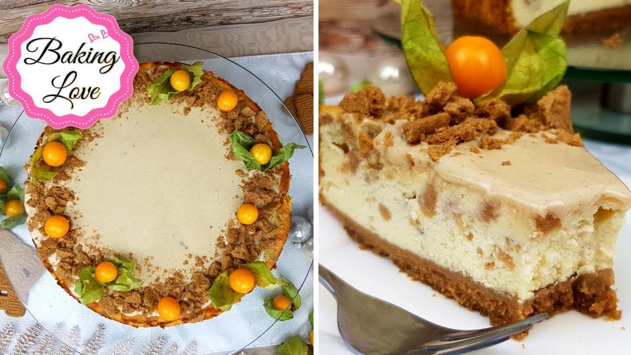 Der WELTBESTE K&auml;sekuchen: Spekulatius Cheesecake mit Zimt & Orange I Winter Edition