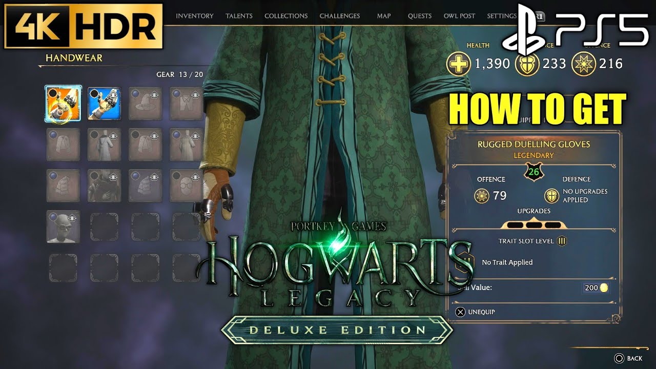 How to Get Rugged Duelling Gloves HOGWARTS LEGACY Legendary Gloves | Hogwarts Legacy Legendary Gears