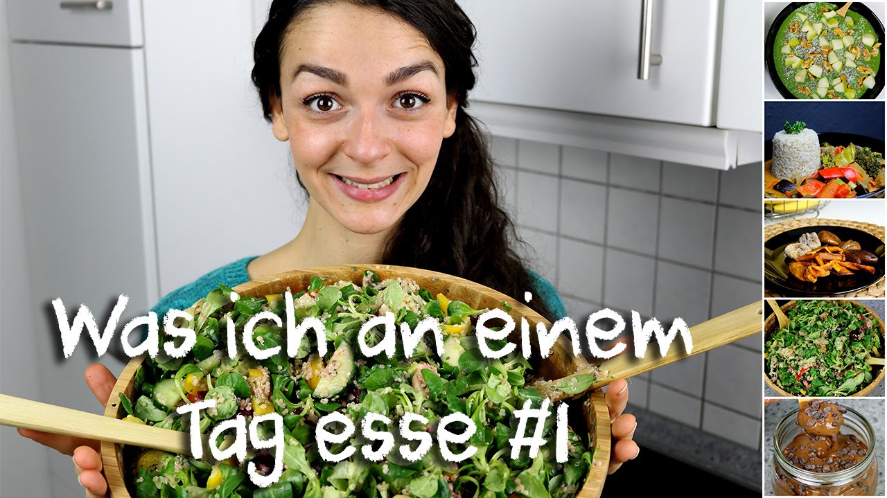 What I eat in a day (deutsch) | VEGAN FOOD DIARY | 3 einfache gesunde Rezepte