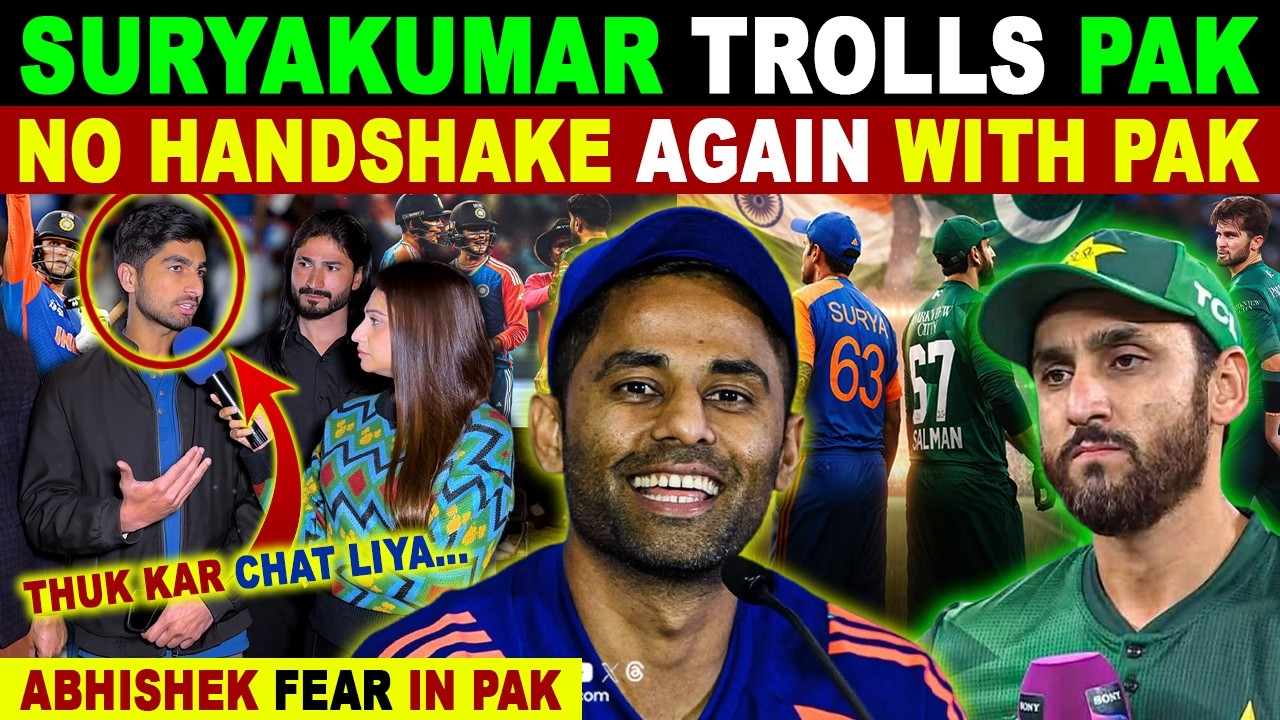 SURYAKUMAR TROLLS PAK | NO HANDSHAKE AGAIN WITH PAK | IND VS PAK T20 WC 2026 | SANA AMJAD