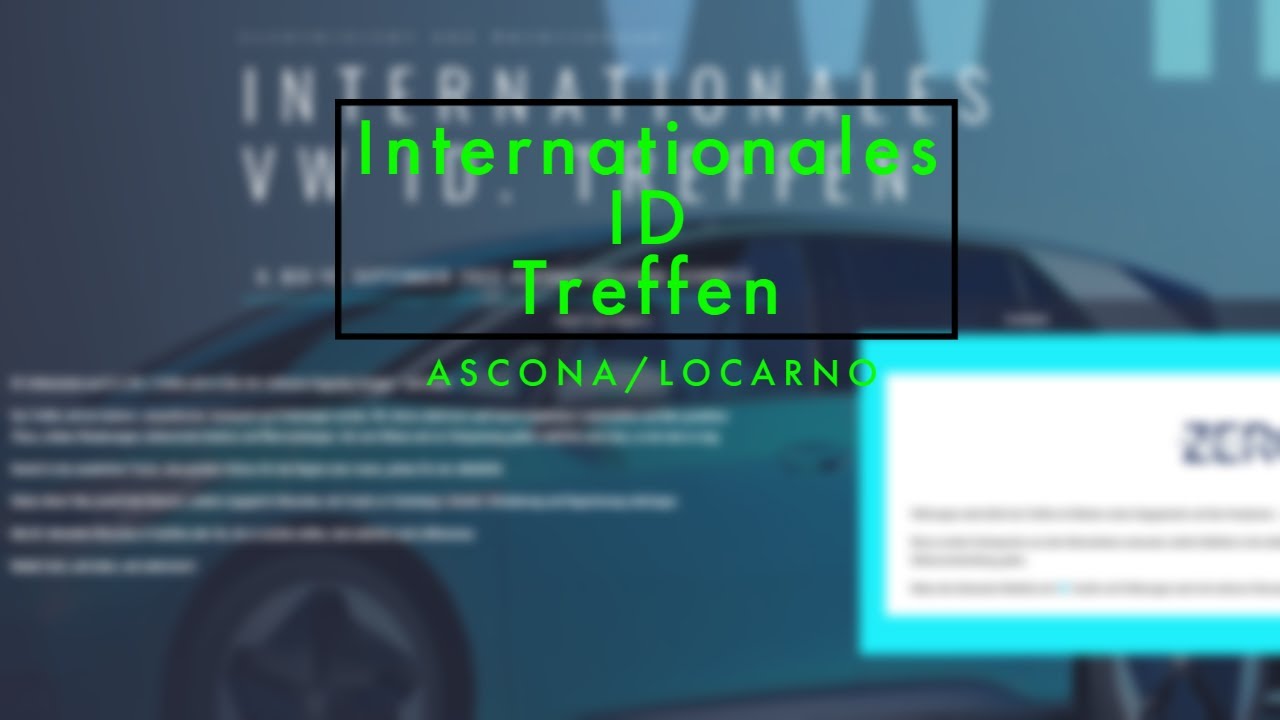 Internationales ID Treffen Locarno 05.09.2023