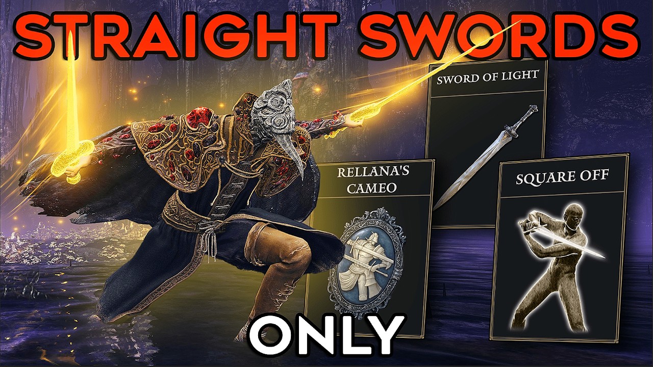 Elden Ring (+DLC) But I Can ONLY USE STRAIGHT SWORDS