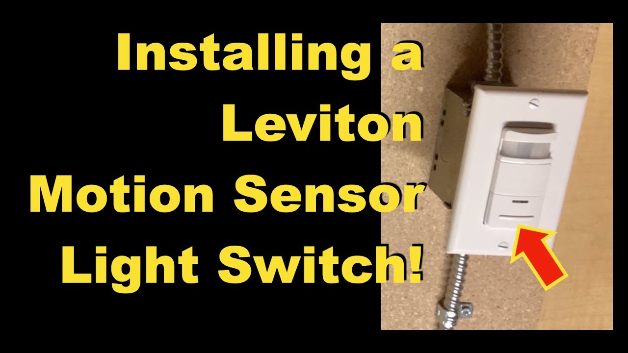 Installing a Leviton Decora Motion Sensor Light Switch! Model #: ODS10