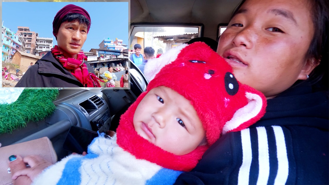 jina is returning from bhojpur market || village life of Nepal ||