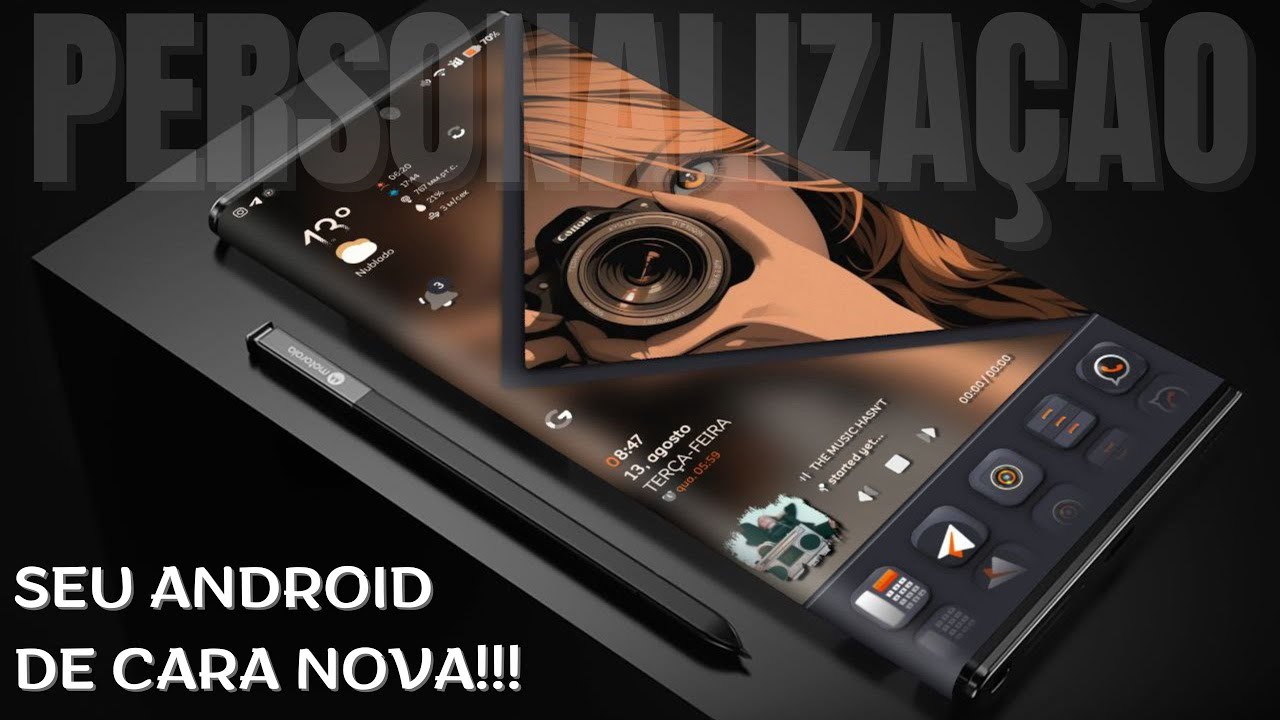 HoRa de PERSONALIZAR seu ANDROID f&aacute;cil f&aacute;cil! Nova setup Blur Wallpaper
