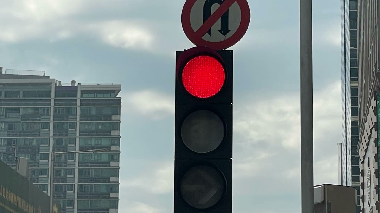 Red and yellow traffic lights in Macau (Featuring green)