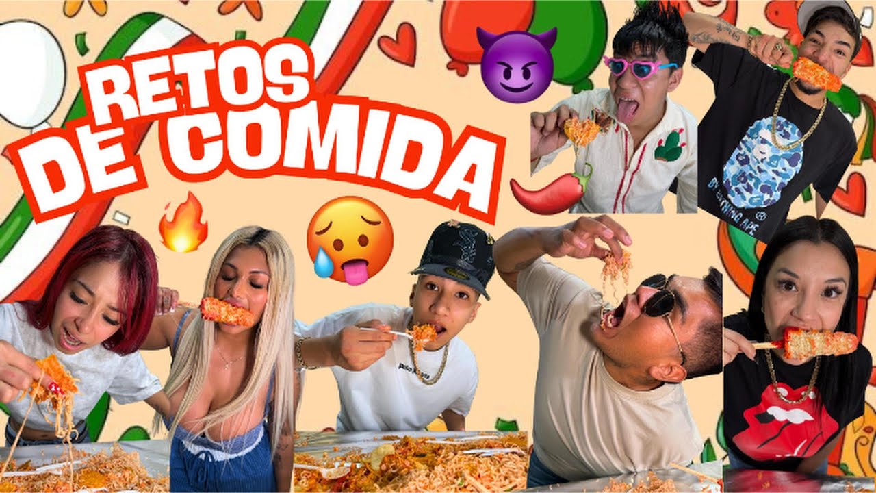 RETOS DE COMIDA con @LosReyesToys @Kachitak4 @Madrina_Gediva @Suavecitoofficial 😱🌶️