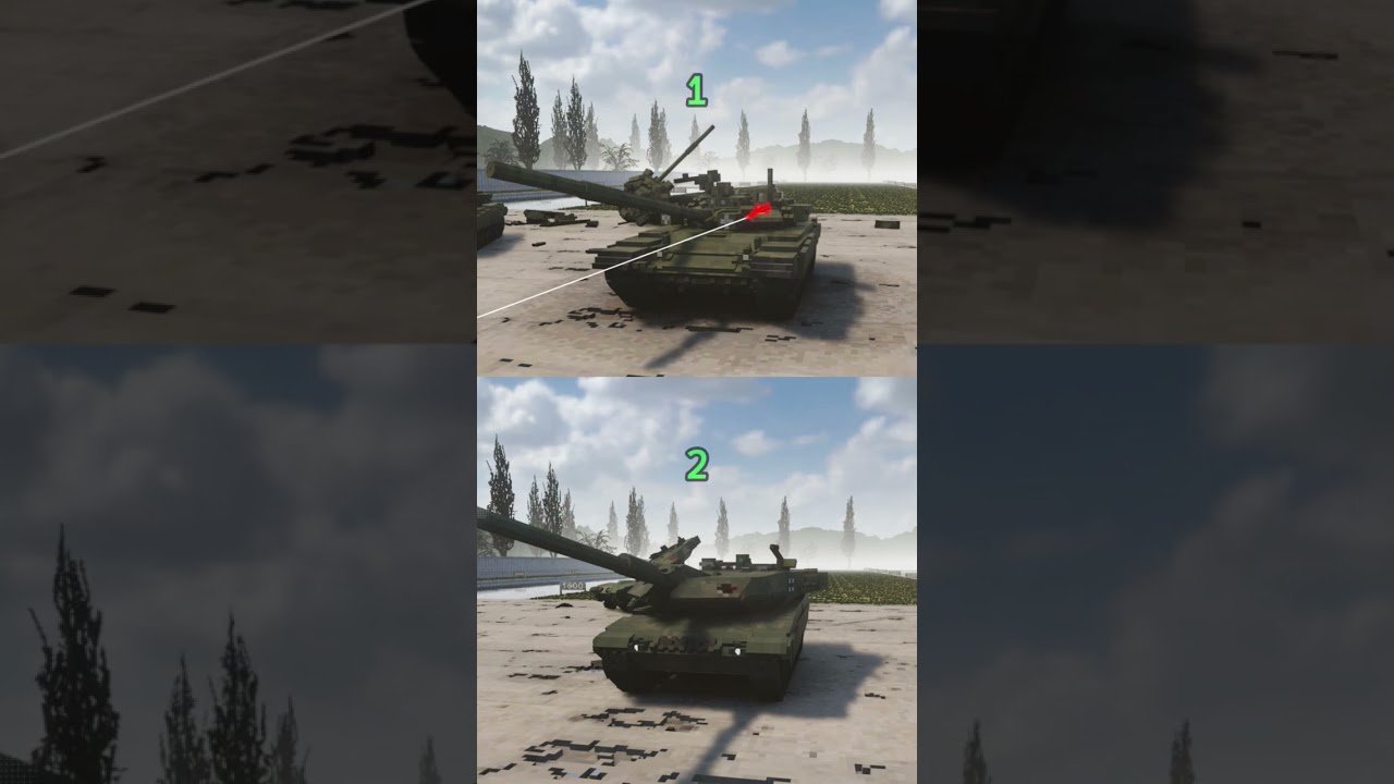 Т-90А против Леопарда 2А6 #разборка #warthunder #танк#игры