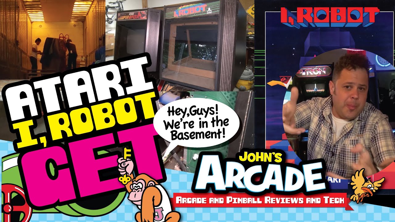 John gets an Atari I, Robot Arcade game - 1984 - First 3D polygon video game!