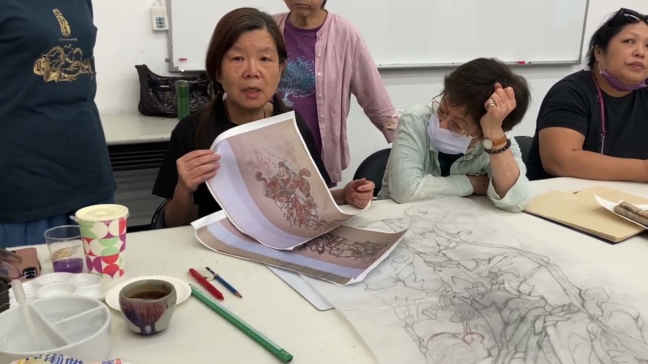 學習傳統佛畫的好處。高鳳琴老師工筆佛畫
