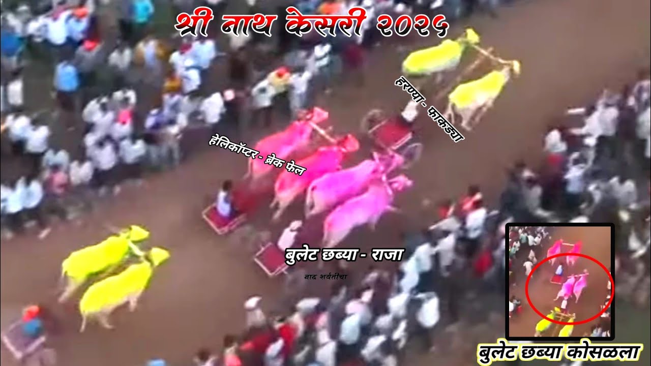 श्री नाथ केसरी फॉरच्युनर मैदान | जनरल बैलगाडी शर्यत संपूर्ण ड्रोन व्हिडिओ | FORTUNER MAIDAN SHARYAT