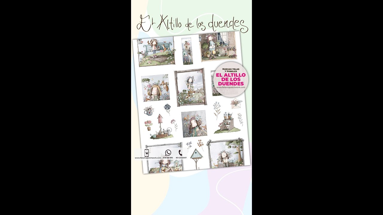 Telas El Jardín de Ofelia de El Altillo de los Duendes