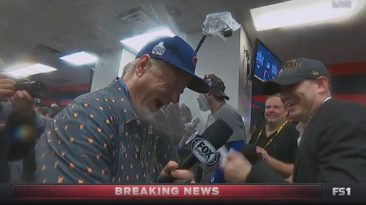 Watch Bill Murray Celebrate World Series Victory With The Chicago Cubs