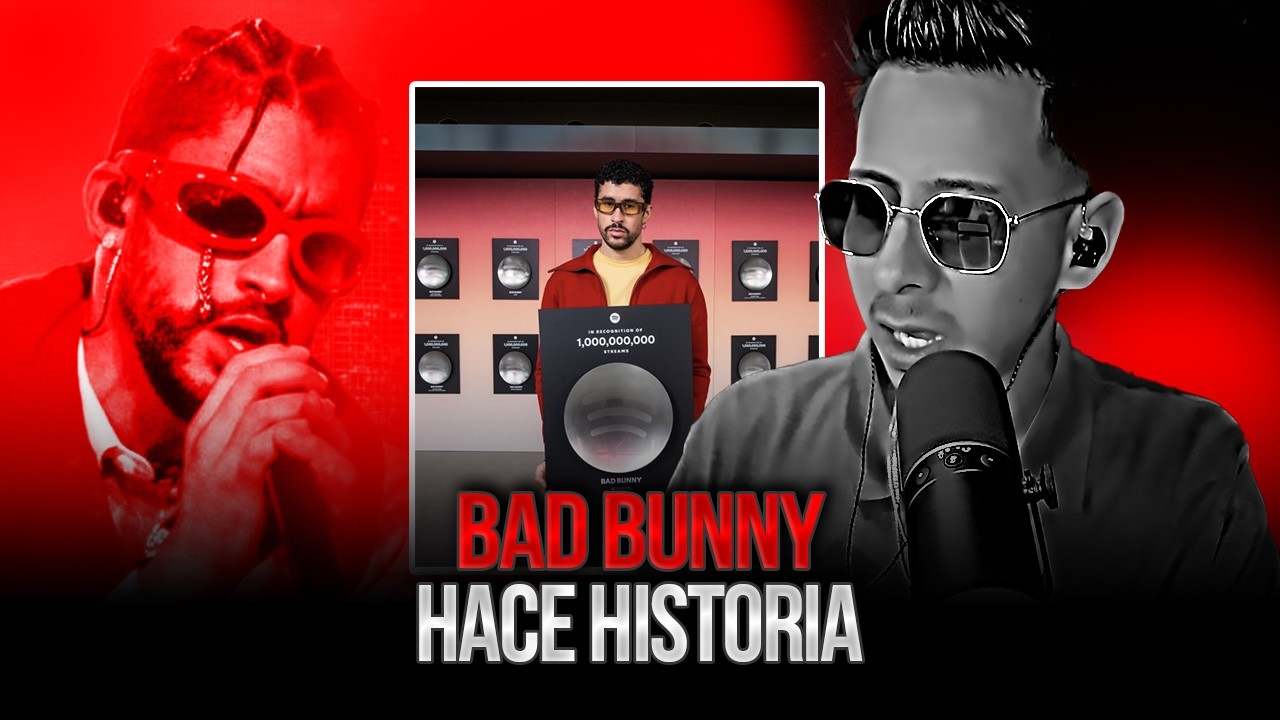 Bad Bunny hace historia  al alcanzar 29 canciones con más de mil millones de reproduciones