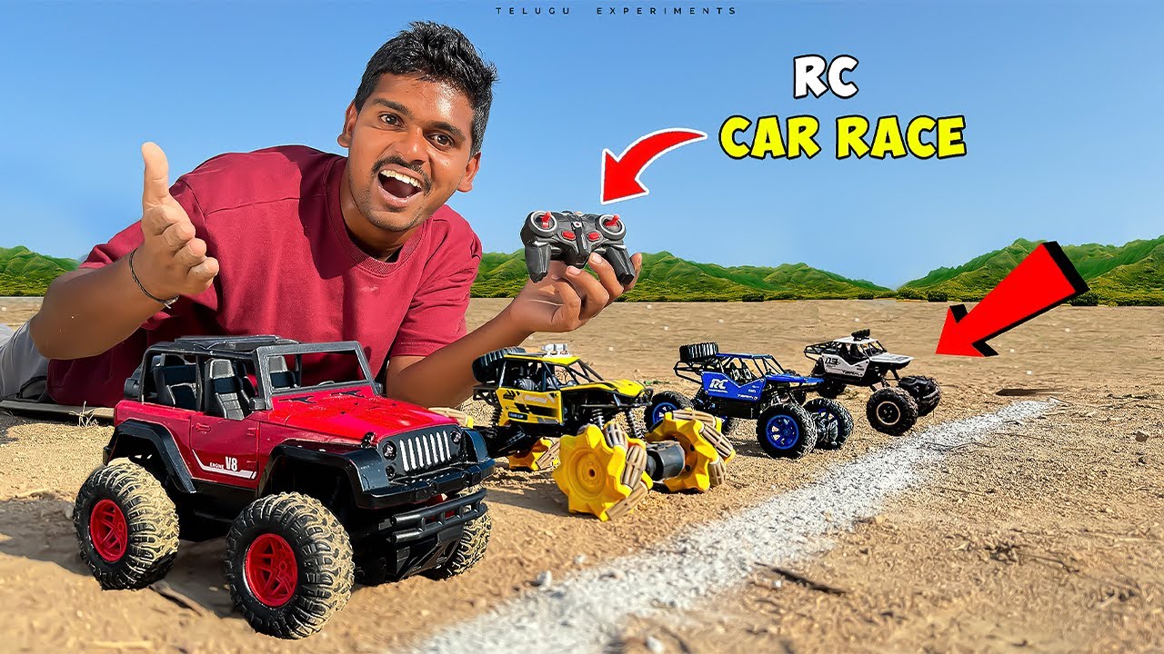 RC Car Racing Challenge on Mini Highway 🔥🔥 ఓడిపోతే Revenge Challenge లో ఉంటారు…😱😱 Telugu Experiments