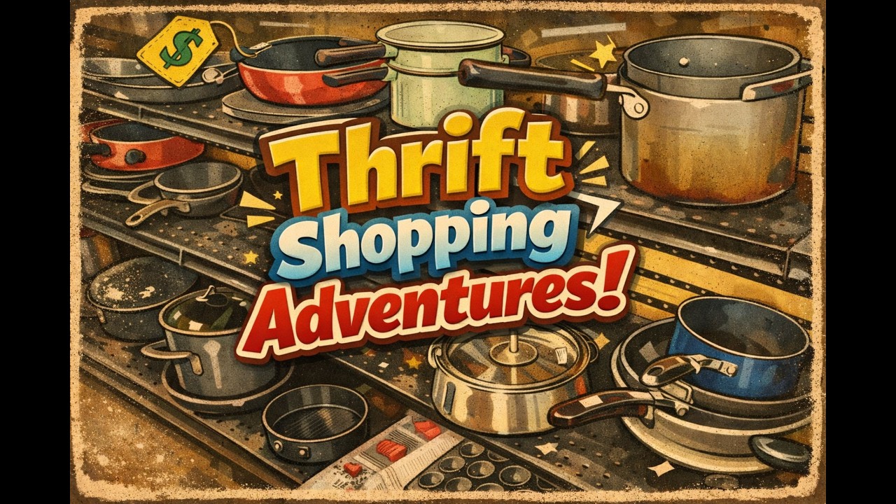 Awesome Thrift Finds: Cotton Blankets, Vintage Cookware & a Sewing Machine Mother Lode!